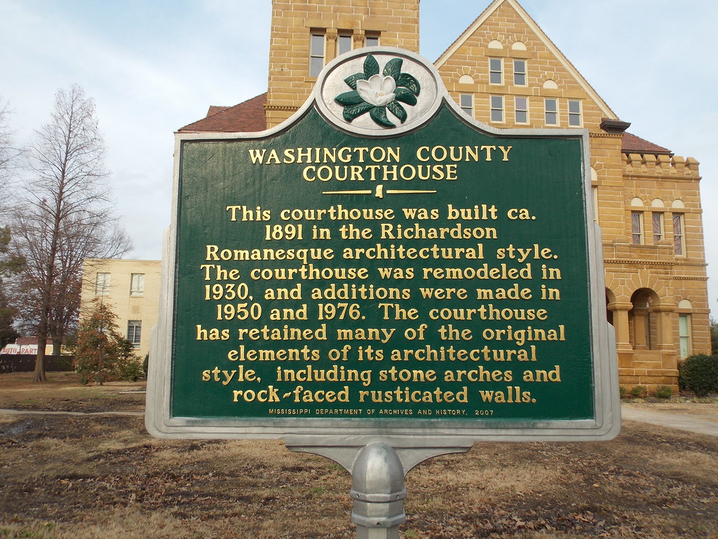 Historic MarkerGreenville, Ms. 900 Washington Ave. Lamar Flickr