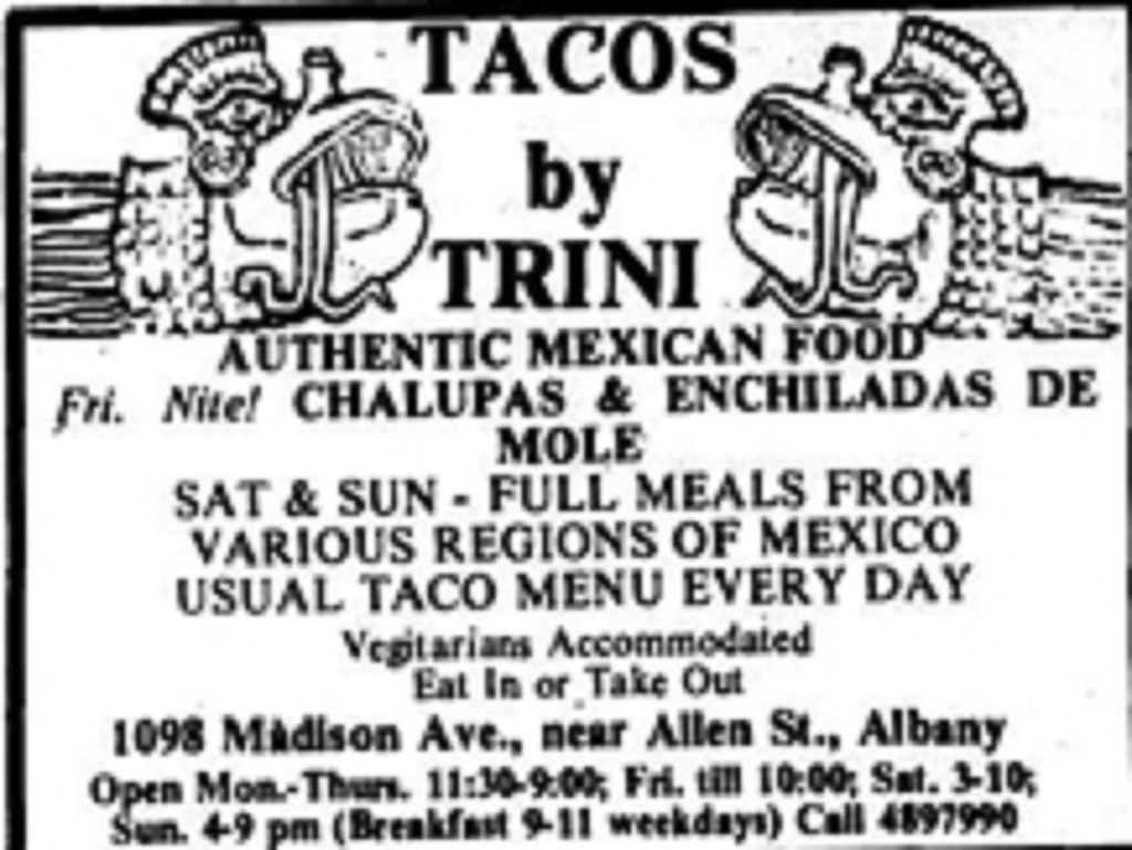 tacos by trini mexican restaurant c 1970 albany ny madison… Flickr