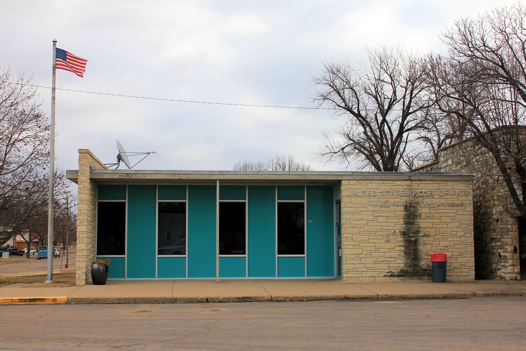 Post Office Blue Rapids, KS Tom McLaughlin Flickr