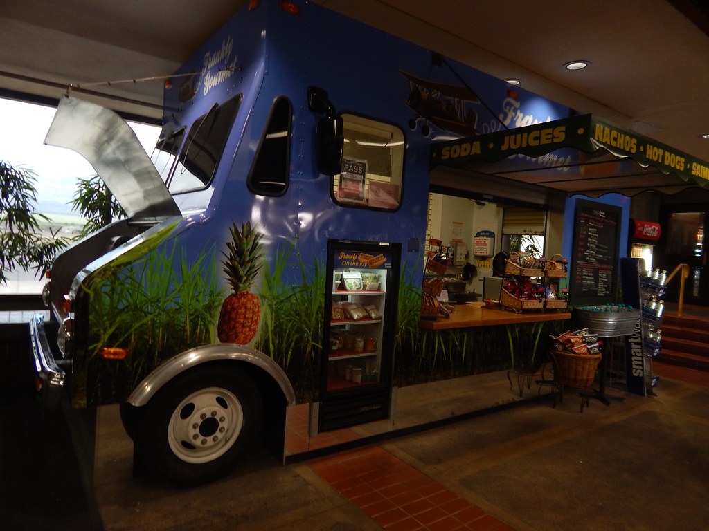 food truckshaped snack bar at Kahului Airport, Maui trip,… Flickr