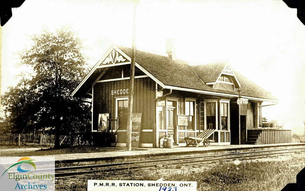 Pere Marquette Railway station, Shedden, Ontario, 1923 Flickr
