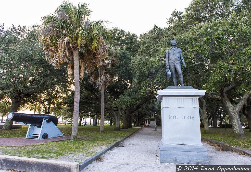 The Battery in Charleston The Battery park with statue of … Flickr