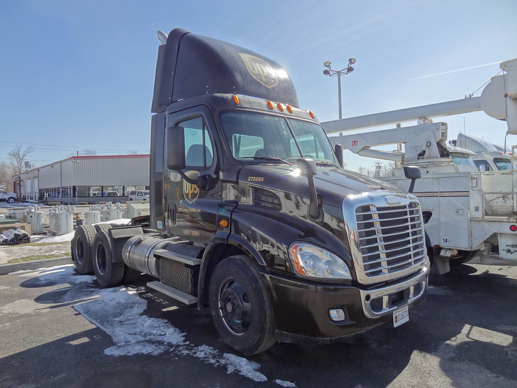 UPS Freightliner Cascadia On the dealer lot at Tracey Road… Flickr