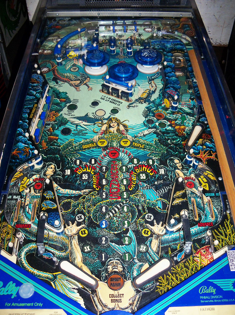Fathom Playfield for the Fathom pinball machine. (Bally, 1… Flickr