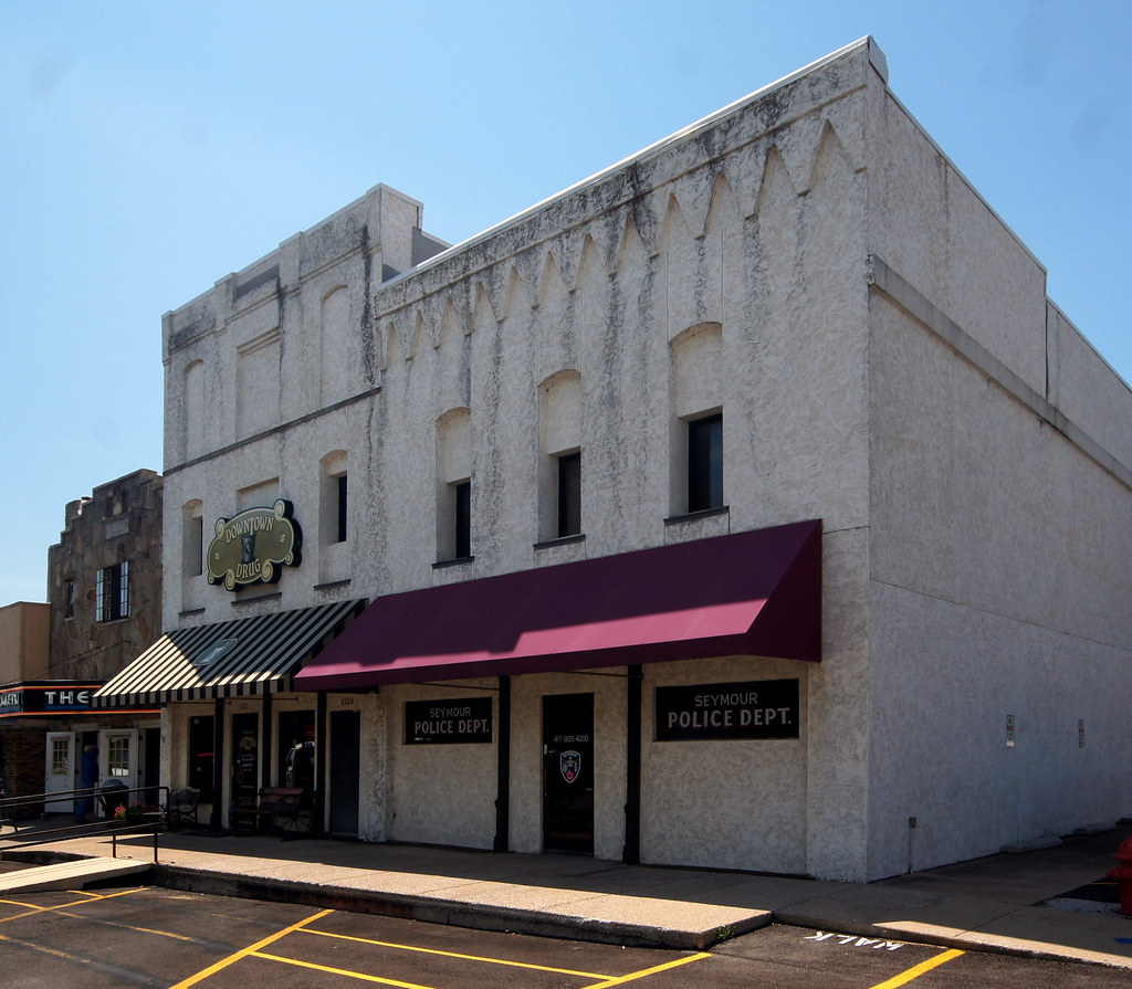 Drug Store and Police Dept. Seymour, Missouri robert e weston jr