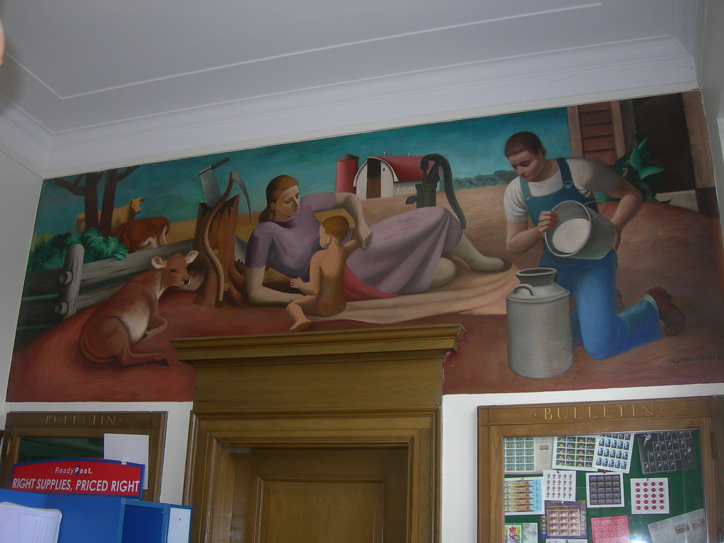 Cambridge, Minnesota Post Office Mural New Deal mural enti… Flickr