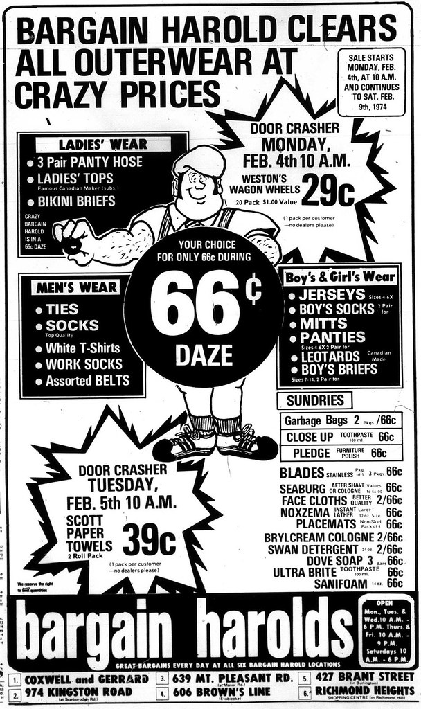 Vintage Ad Bargain Harold's Crazy Outerwear Prices Flickr