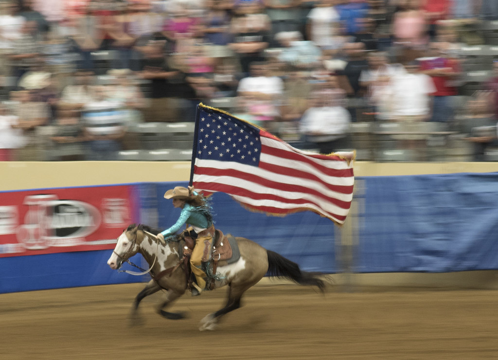 Lexington Rodeo Flag in Focus Anthony Flickr