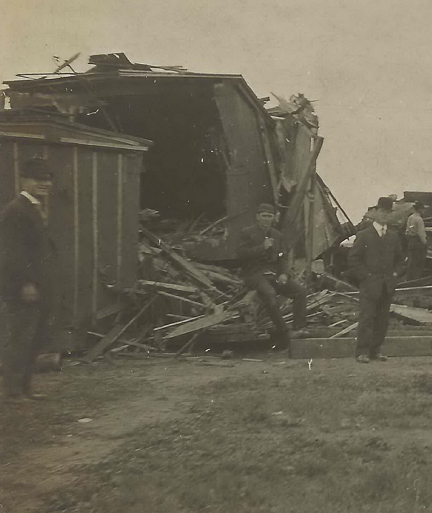 US SD Lemmon SD RPPC 1910 FELLA ON PONY AT TRAIN DISASTER … Flickr