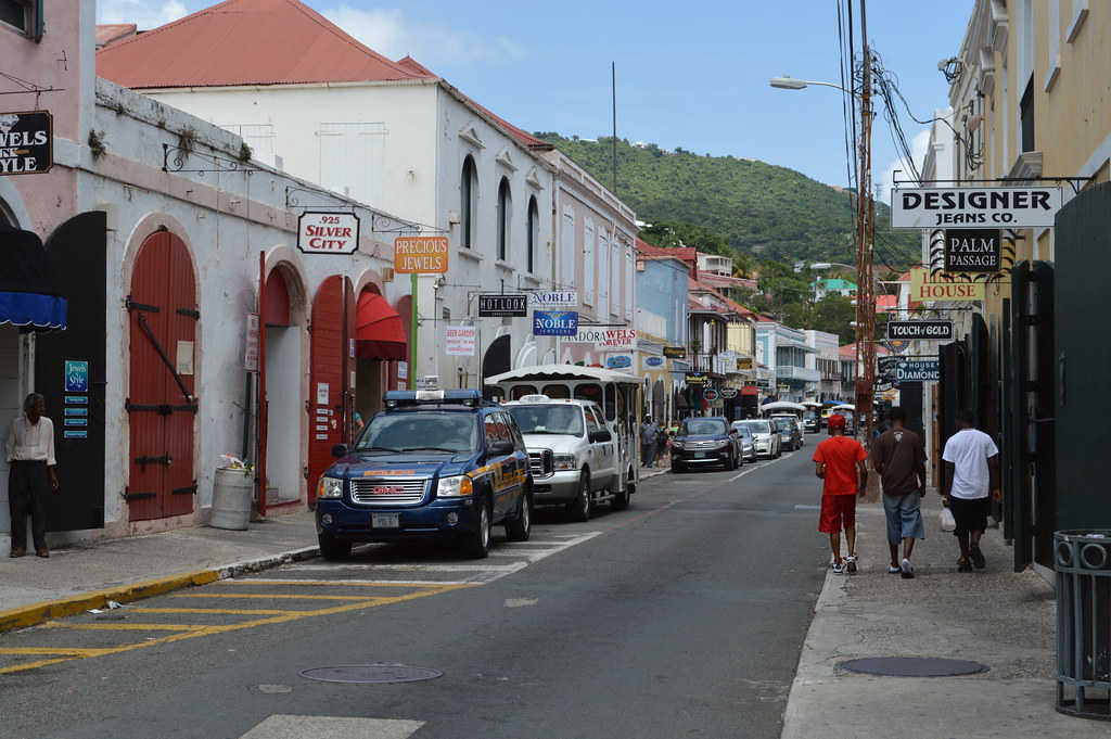 Shopping area in Saint Thomas, U.S. Virgin Islands port of… Flickr