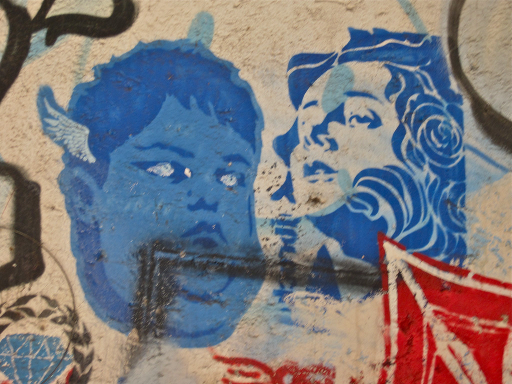 Stencil Art, Rome, Italy A plethora of stencil street art … Flickr