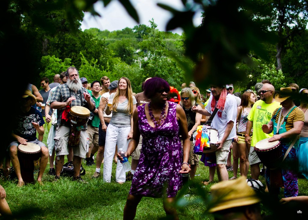 The Drum circle! Eeyore's Birthday Party Saurabh Thakur Flickr