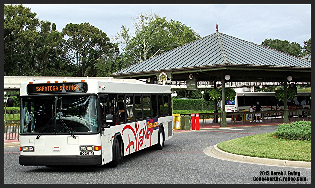 Disney Transport bus at Magic Kingdom bus depot A Saratoga… Flickr