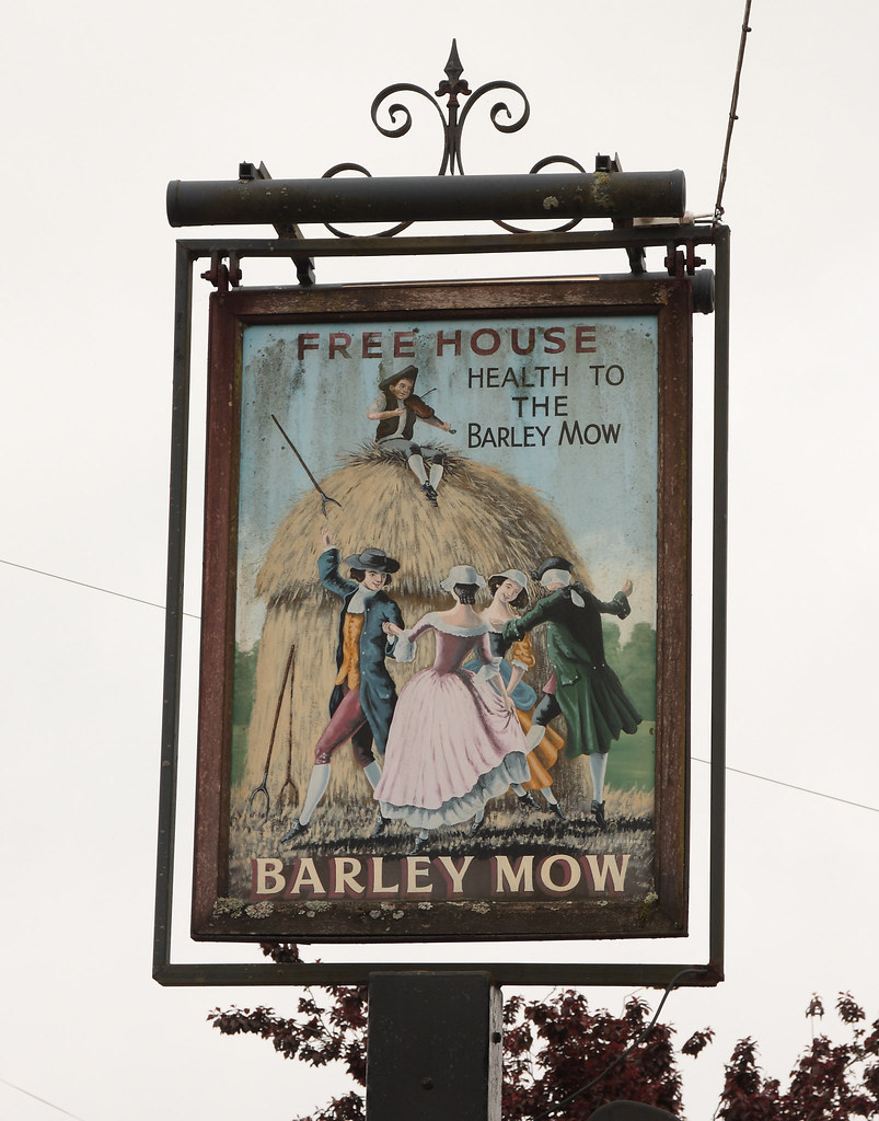 The Barley Mow pub sign near Stoughton West Sussex UK Flickr