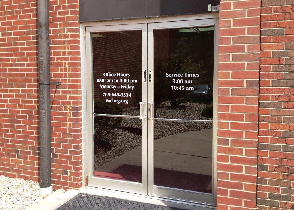 East Side Church Vinyl Door Lettering Vinyl Cut Window & D… Flickr