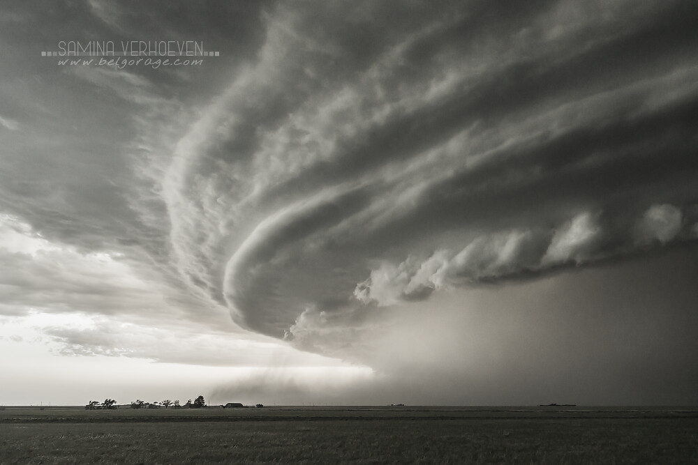 Closeup of a supercell HP Supercell near Booker Texas o… Flickr