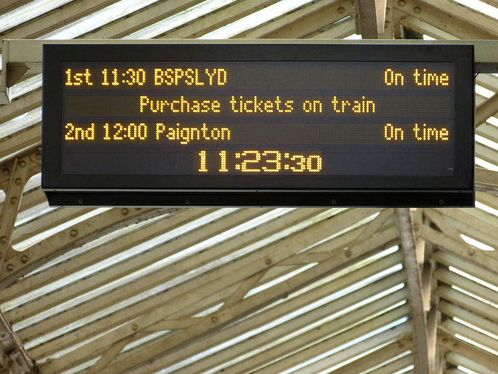 Announcing the train to Lydeard, at Taunton Stati… Flickr