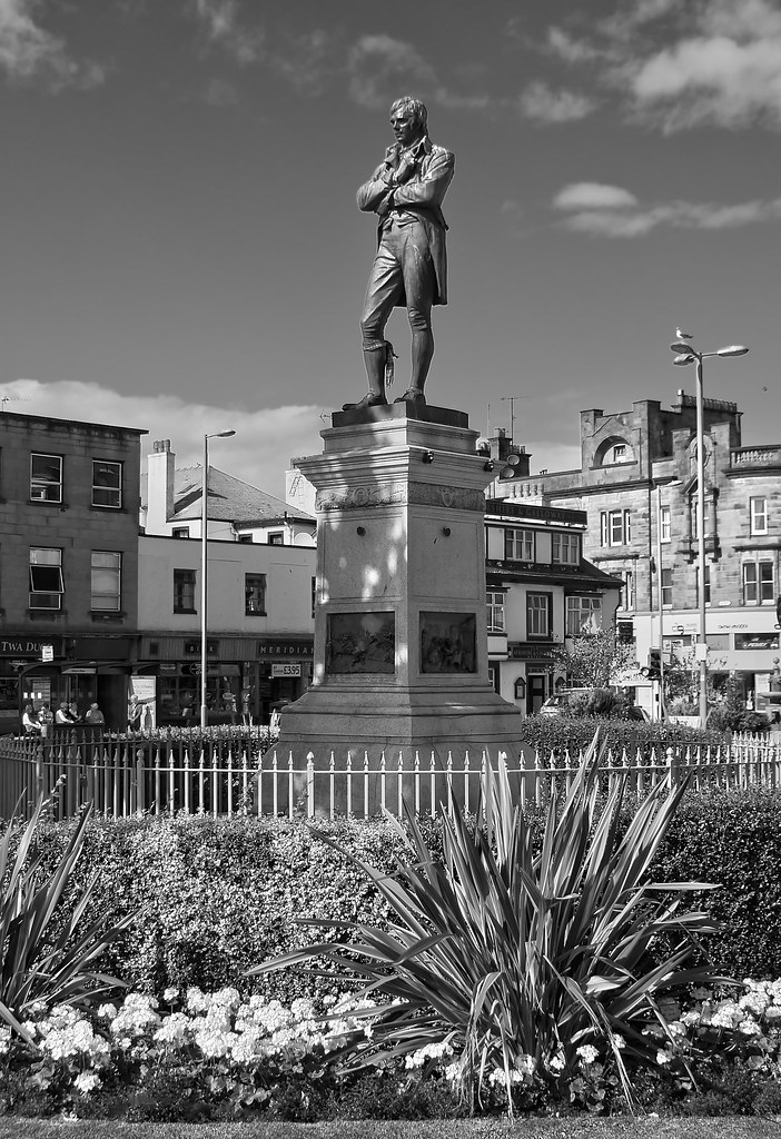 Ayr Overlooking the town, Burns Statue Andrew Jackson Flickr