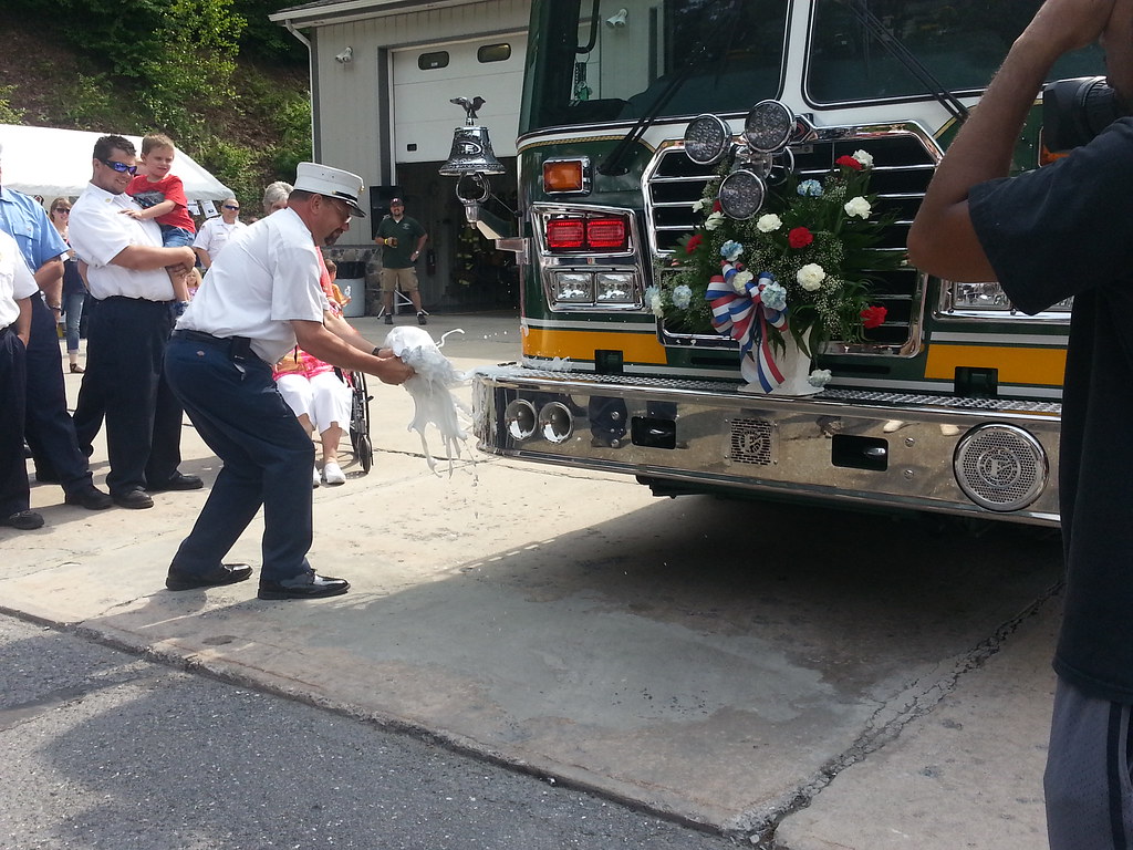 Nesquehoning Fire Chief Christening New Fire Truck Flickr