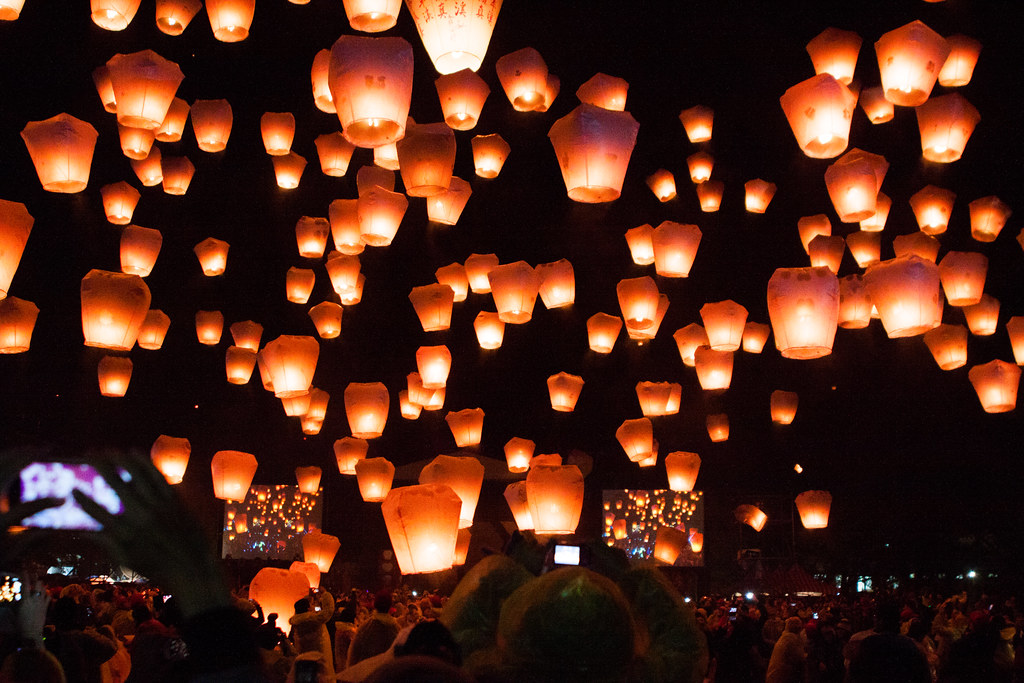 Pingxi Sky Lantern Festival 2014 in Taiwan I am sharing th… Flickr