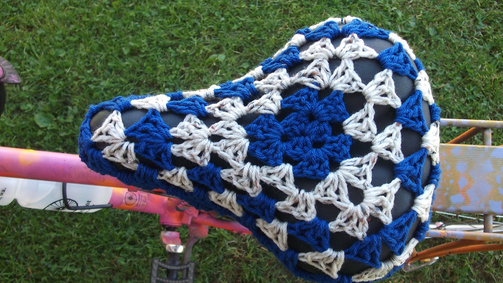crochet bike seat cover Christine Olsen Flickr