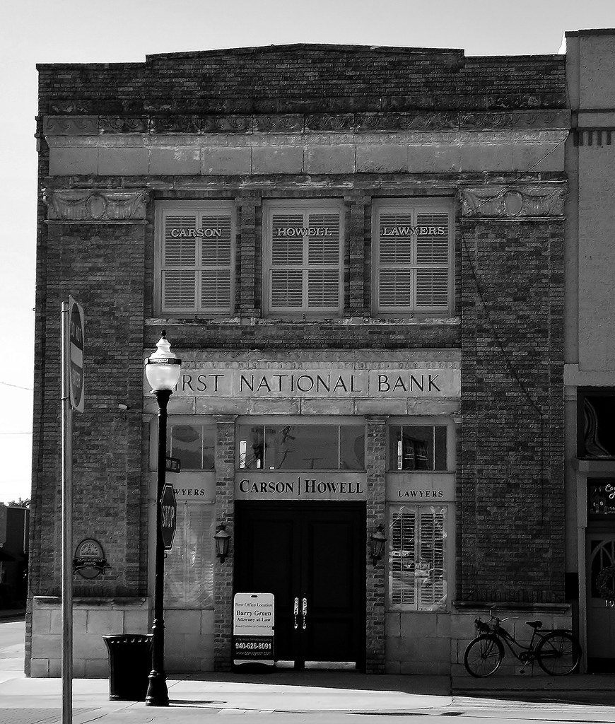 Decatur TX First National Bank Bldg Mark Wyatt Flickr