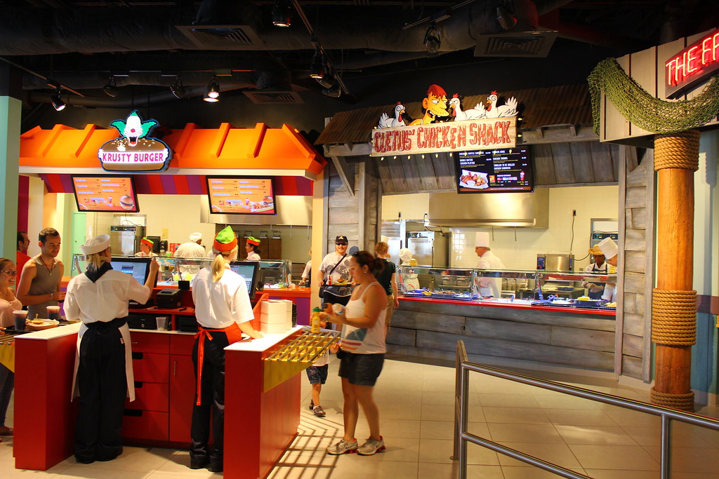 The Simpsons Springfield Fast Food Boulevard at Universal Orlando a