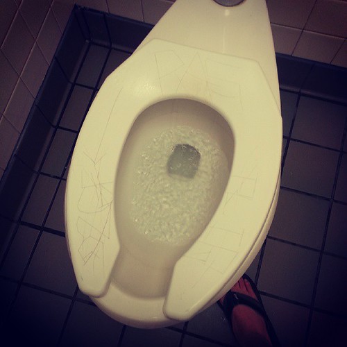 Somebody needs to change the decor in this McDonald's bath… Flickr