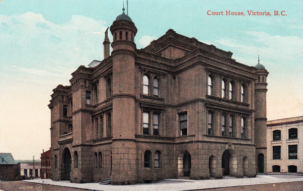 Postcard Courthouse, Victoria, BC, c.1910 "Court House, V… Flickr