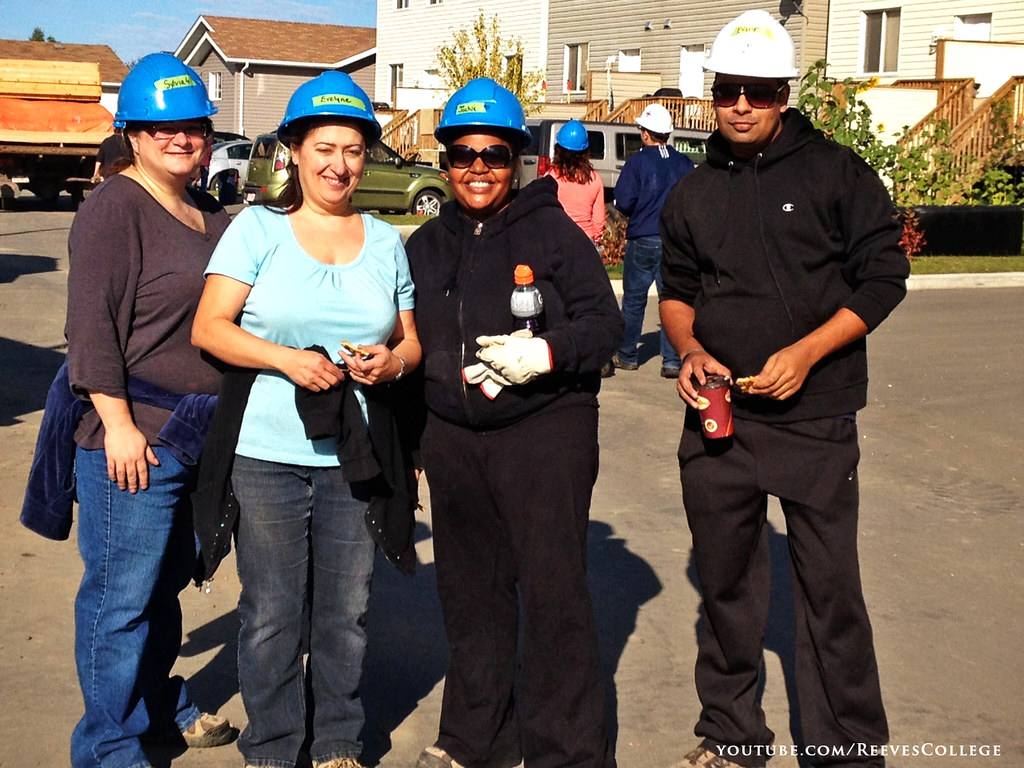 Reeves College Edmonton Staff Volunteers Participate in a Build With