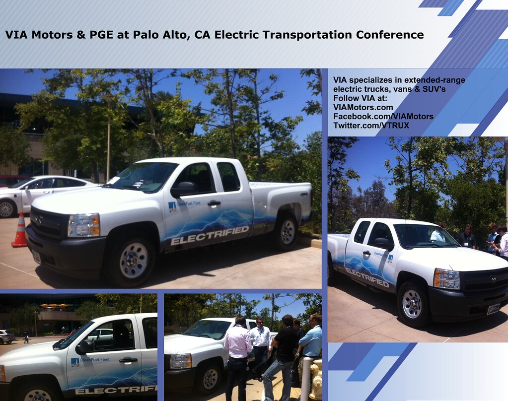 VIA Motors Electric Truck and PG&E VIA and Pacific Gas & E… Flickr