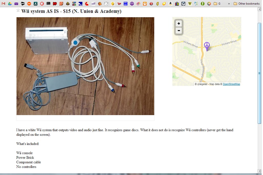 Craigslist Pickup Wii Failure Read the ad then notice wh… Flickr