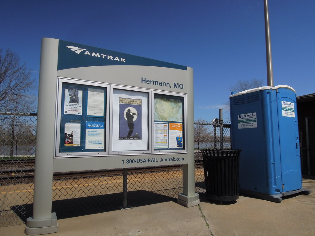 Amtrak Station Sign Hermann, MO_DSCN2070 WampaOne Flickr