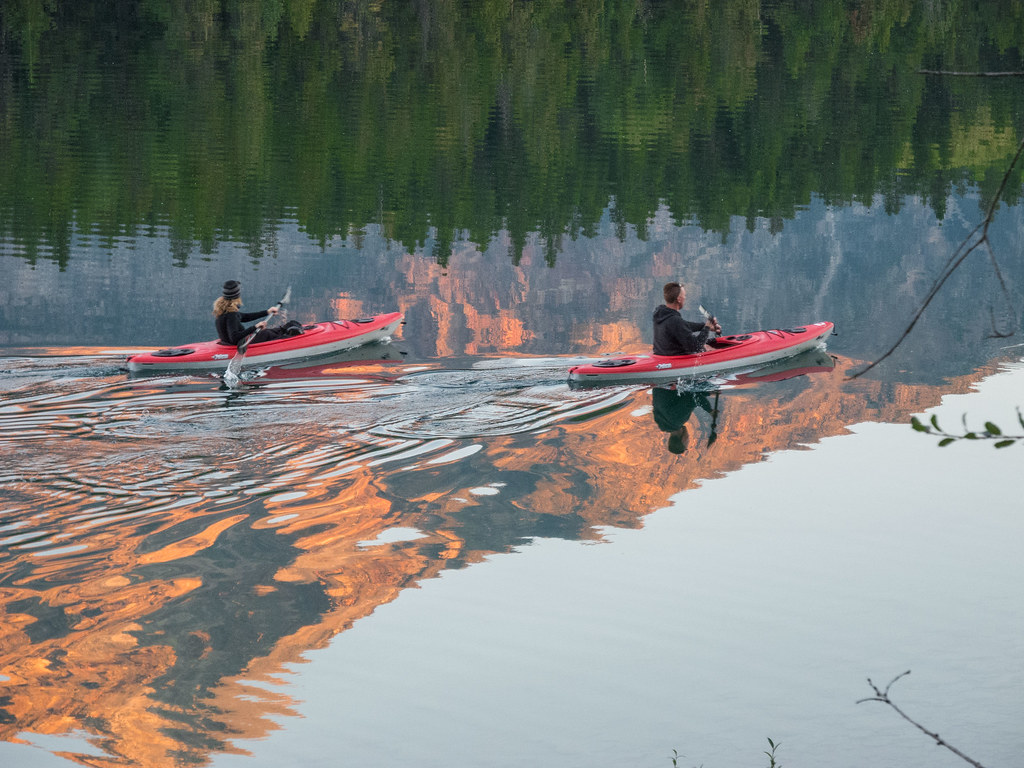 Kayaks On Patricia Lake, Jasper National Park, Alberta, Ca… Flickr