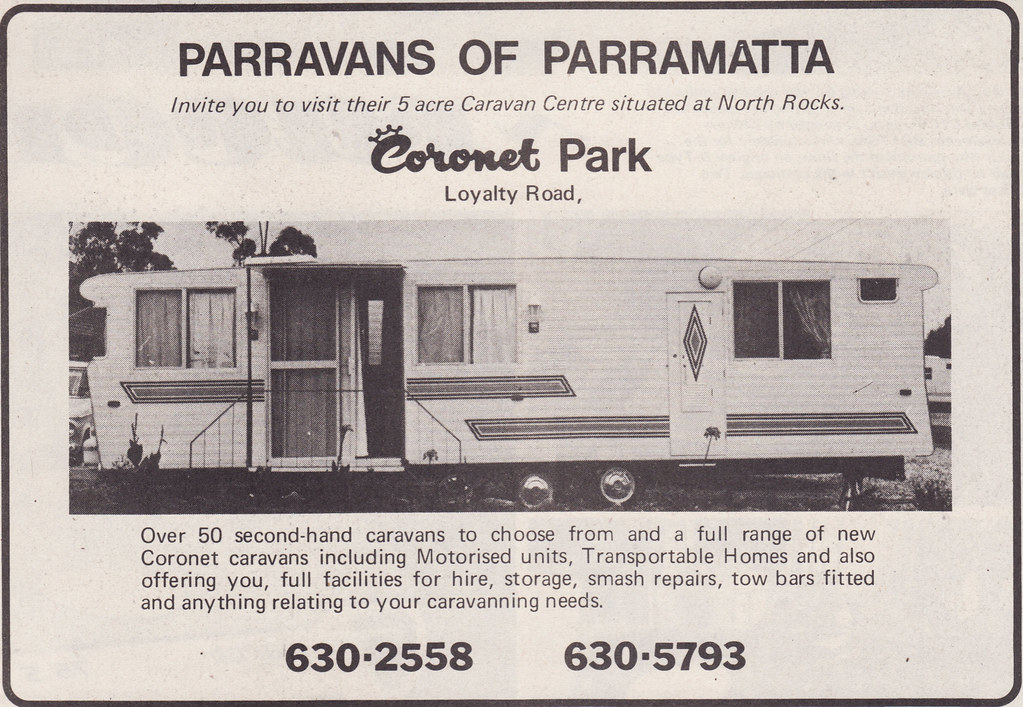 1975 Park Caravan Ad Australia Covers the 1975 C… Flickr