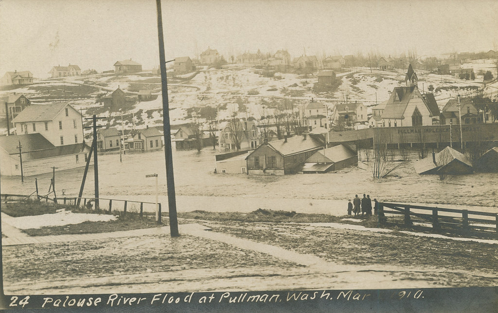 Palouse River Flood, March 1, 1910 Pullman, Washington Flickr