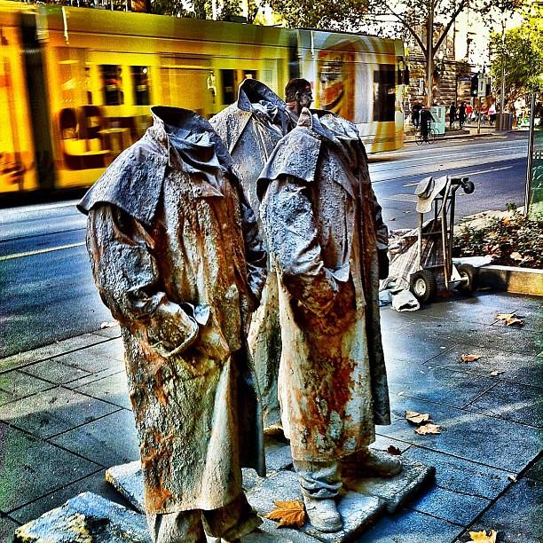 Melbourne statues Flickr