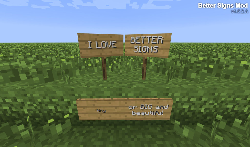 Better Signs Mod Download Minecraft Mods Minecraft Tex… Flickr