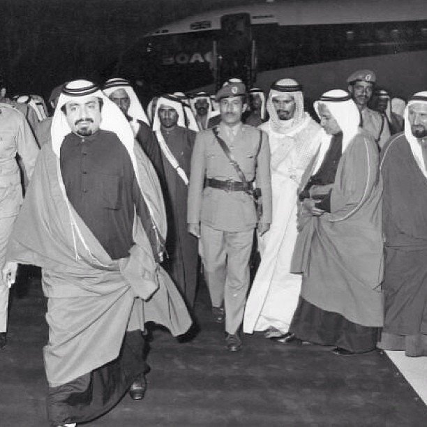 سمو الأب الشيخ/ خليفة بن حمد آل ثاني + الشيخ/ فيصل بن ثاني