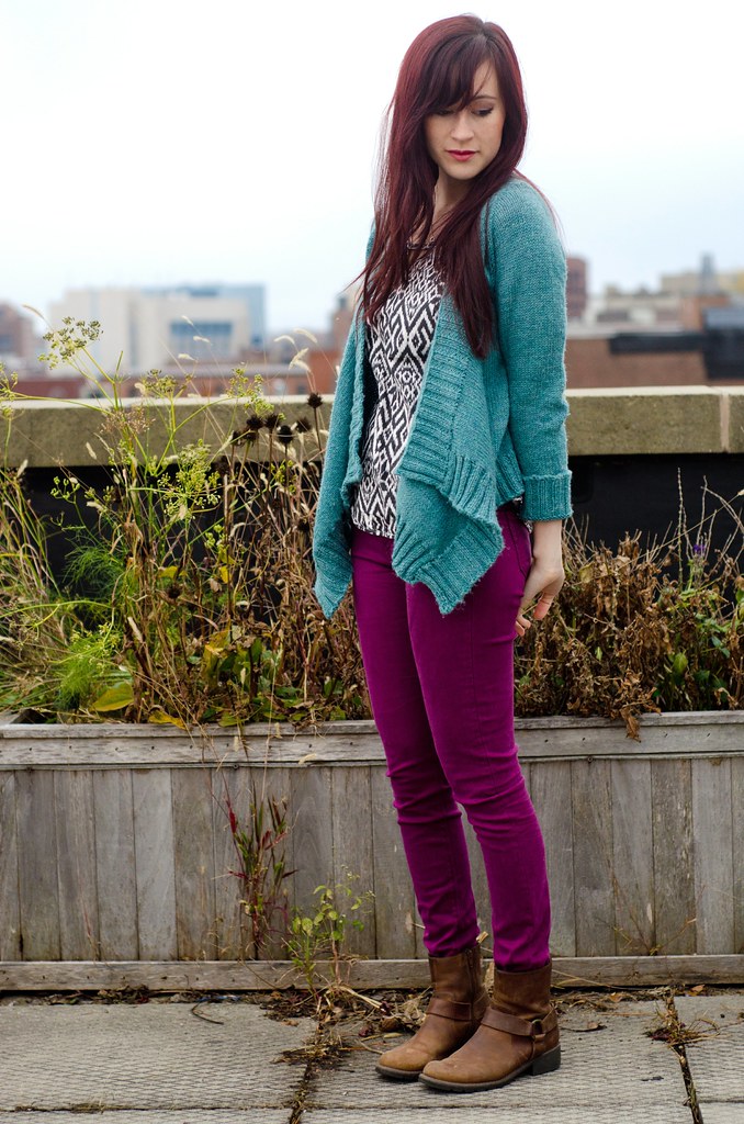 Turquoise Effortless Cardigan Pattern by Hannah Fettig. Mo… Flickr