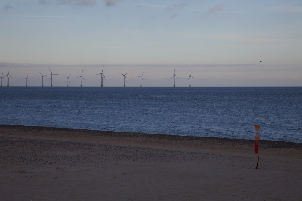 Great Yarmouth Beach Wind Farm Mark H Flickr