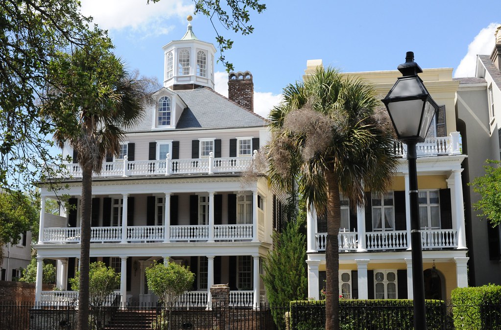 old homes of charleston, sc overlooking charleston harbour… Flickr