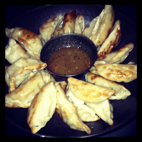 Lemongrass chicken potstickers. Seven Bar and Grill Flickr