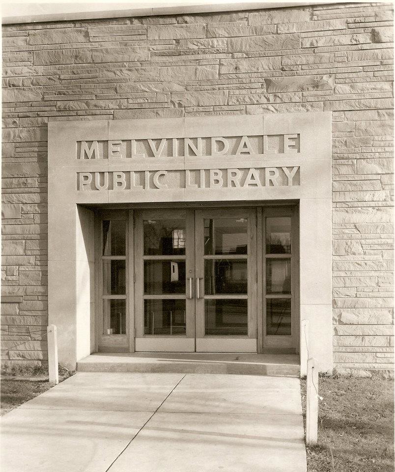MELVINDALE Library main entrance (1951) (Melvindale Publi… Flickr