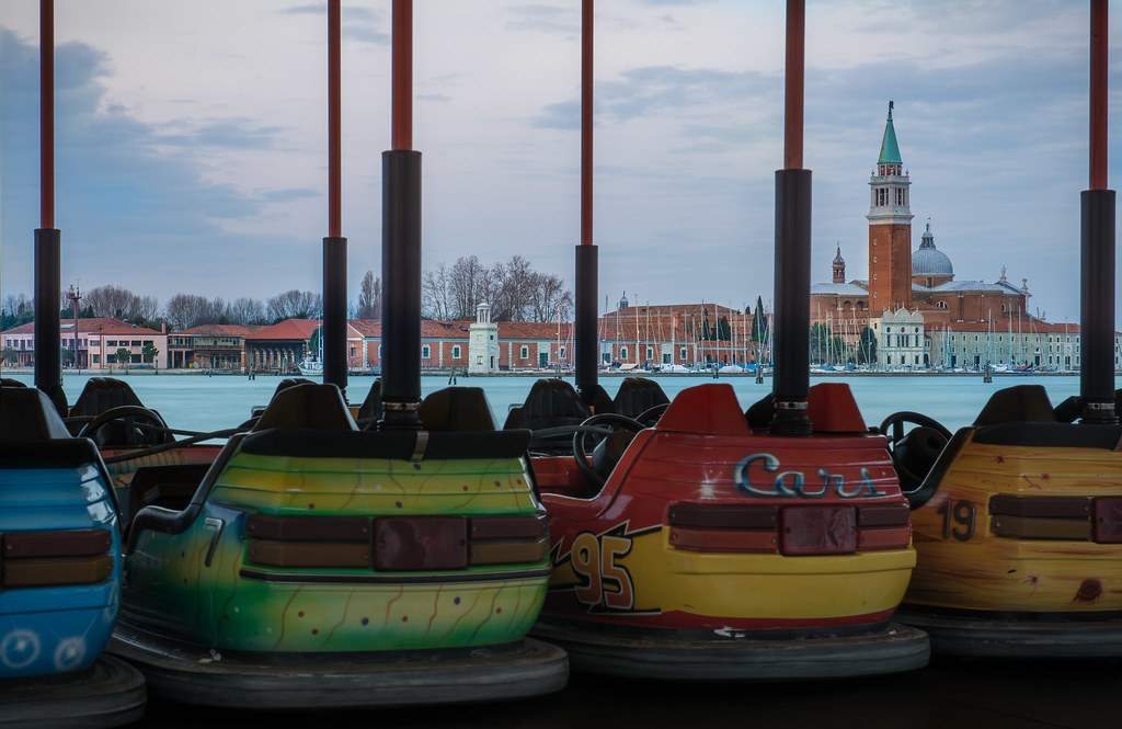 Driving through Venice Not that many cars in Venice really… Flickr