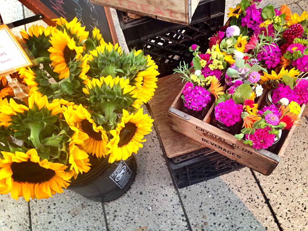 Farmer's Market flower stand Cleo.Marie Flickr