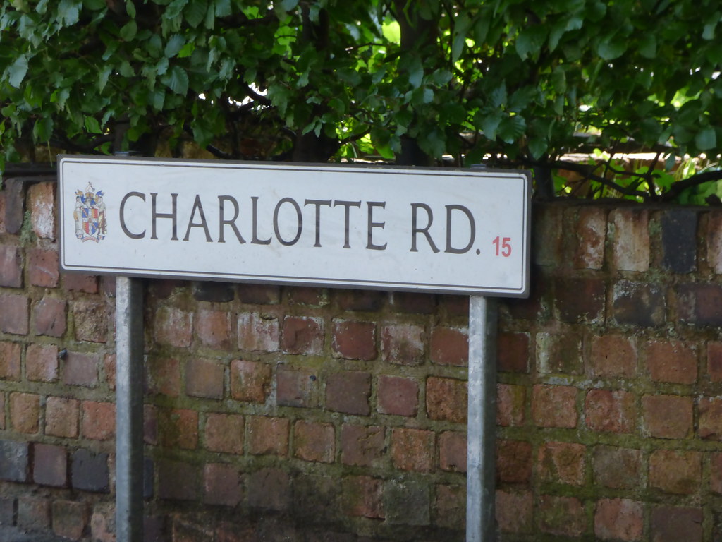 Charlotte Road, Edgbaston road sign There is at least tw… Flickr