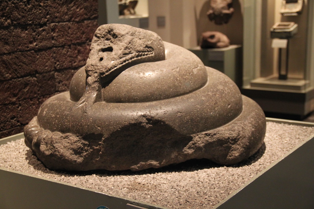 Aztec Stone Rattlesnake Carved in Polished Volcanic Rock Flickr