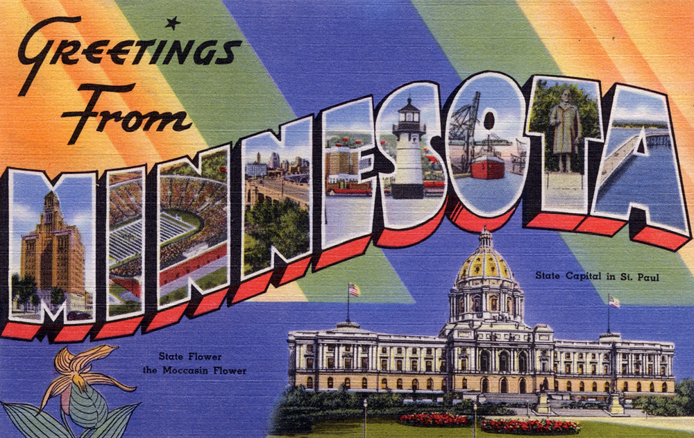 Greetings from Minnesota Large Letter Postcard Productio… Flickr