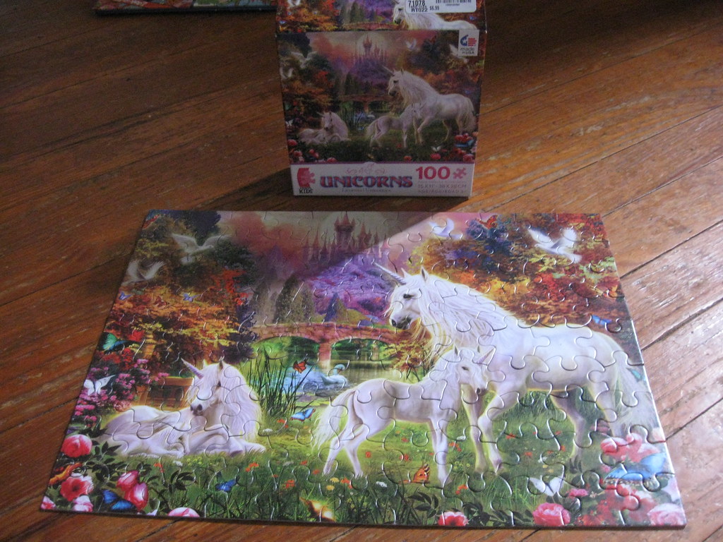 Unicorns 100 piece jigsaw puzzle "Unicorns" Ceaco Parousia2010 Flickr